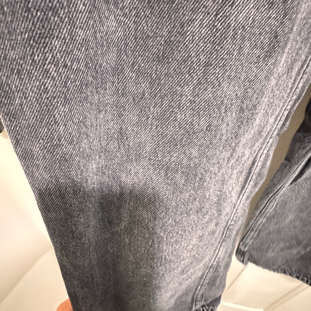 Mango Charcoal Denim Trousers Size is 4 - Picture 3 of 4